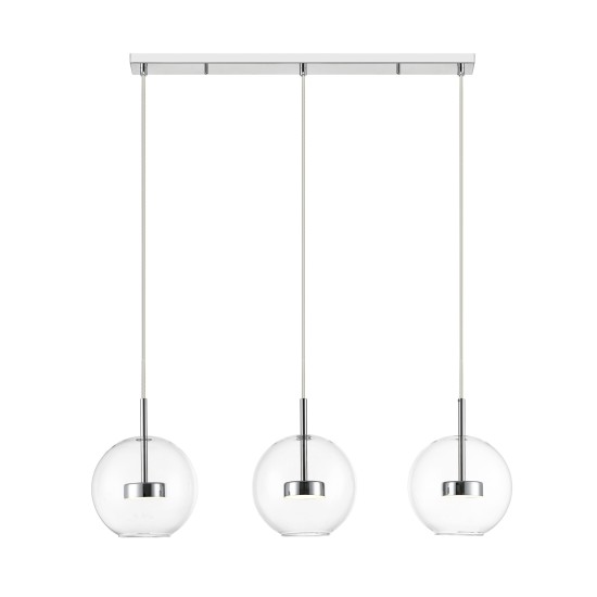 ENCELADUS LAMPA WISZĄCA DO SALONU CHROME ZUMALINE