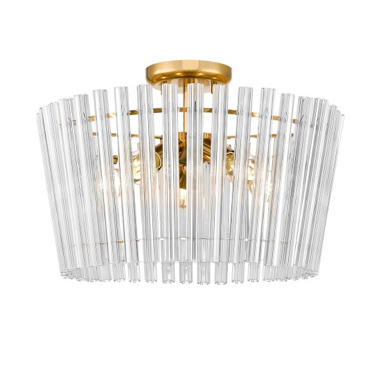 LAMPA SUFITOWA DO SALONU ZŁOTA ZUMALINE