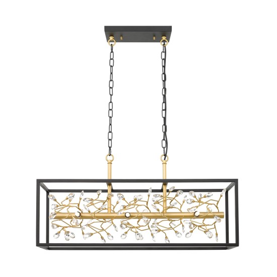 SPRING LAMPA WISZĄCA DO SALONU CZARNO-ZŁOTA ZUMALINE