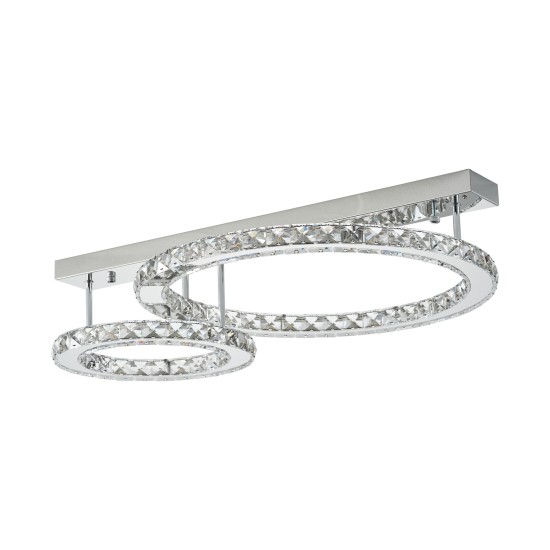 GIRONA LAMPA SUFITOWA DO SALONU CHROM ZUAMLINE