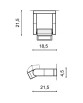 KINKIET ŚCIENNY FRAME WALL AZZARDO