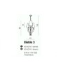 LAMPA WISZĄCA DO SALONU DIABLO 3 AZZARDO