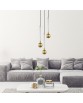 MIDA LAMPA WISZĄCA DO SALONU ZŁOTA ZUMALINE