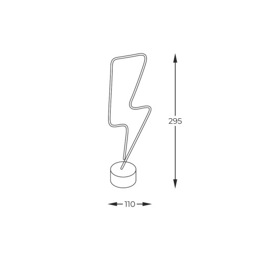 NEON LIGHTNING LED LAMPKA...