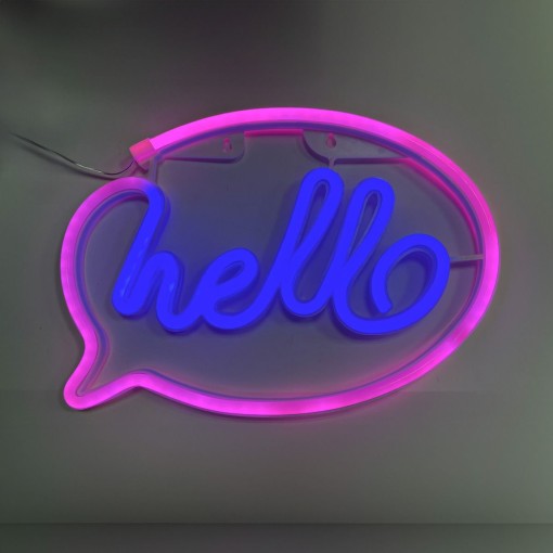 LAMPKA NEON HELLO LED ZUMALINE