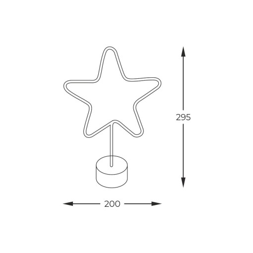 LAMPKA NEON STAR LED ZUMALINE