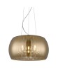 CRYSTAL LAMPA WISZĄCA DO SALONU ZŁOTA ZUMALINE