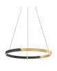 LINOS LAMPA WISZĄCA DO SALONU CZARNO-ZŁOTA ZUMALINE